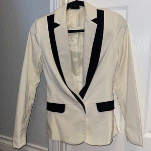 Nicole by Nicole miller blazer cream and black -XS